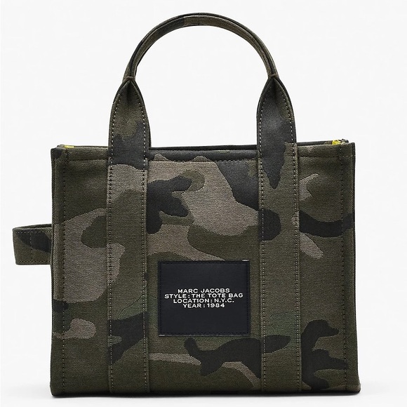 Marc Jacobs The Camo Jacquard Small Tote Bag - Green - Picture 2 of 14